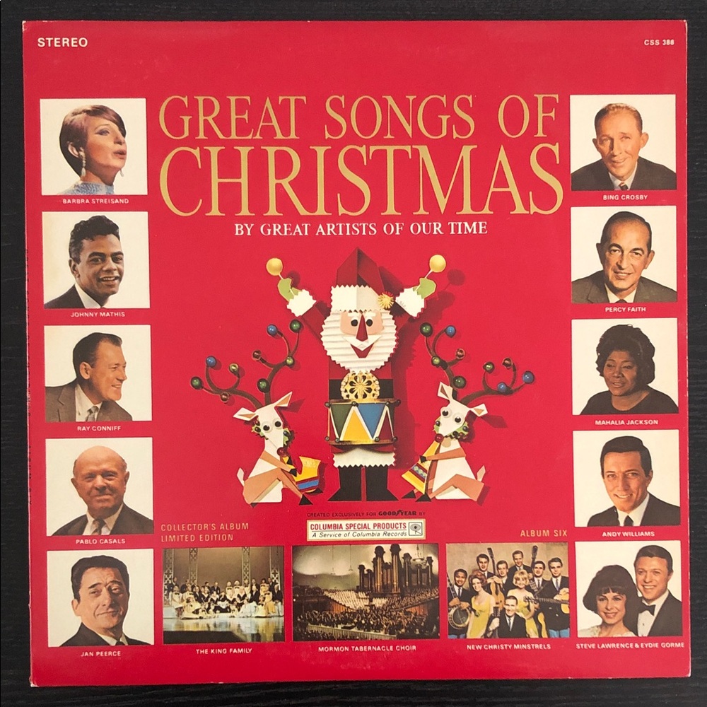 Columbia Great Songs of Christmas Red Album Cover '66
